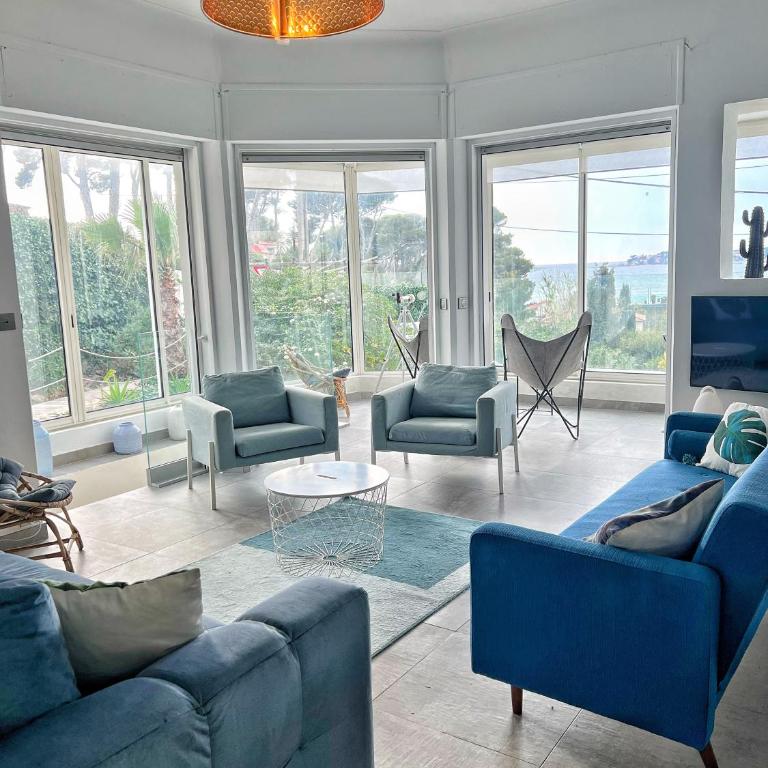 Villa "Mare E Sol" Plage de la Gorguette à Sanary - Villa con Vista Mare - 1