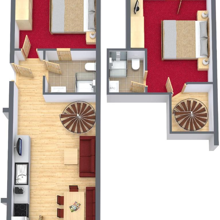 Apart Albert - Apartment - auf 2 Etagen - 1
