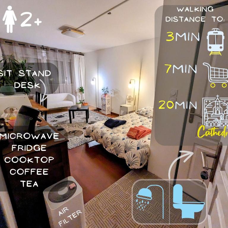 Chez les P'tits loups - Apartamento de 1 dormitorio - 8