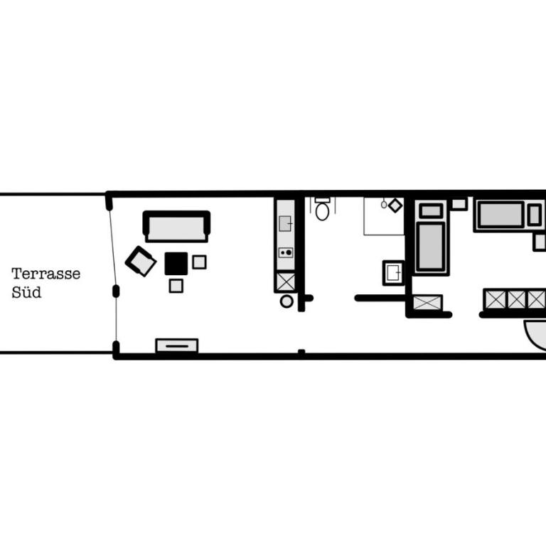 Landhaus Bauer - Apartment mit 1 Schlafzimmer und Terrasse - 2