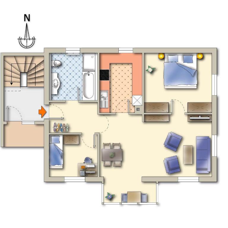 Allgäu Oase - Apartment mit 2 Schlafzimmern und Dusche - 2