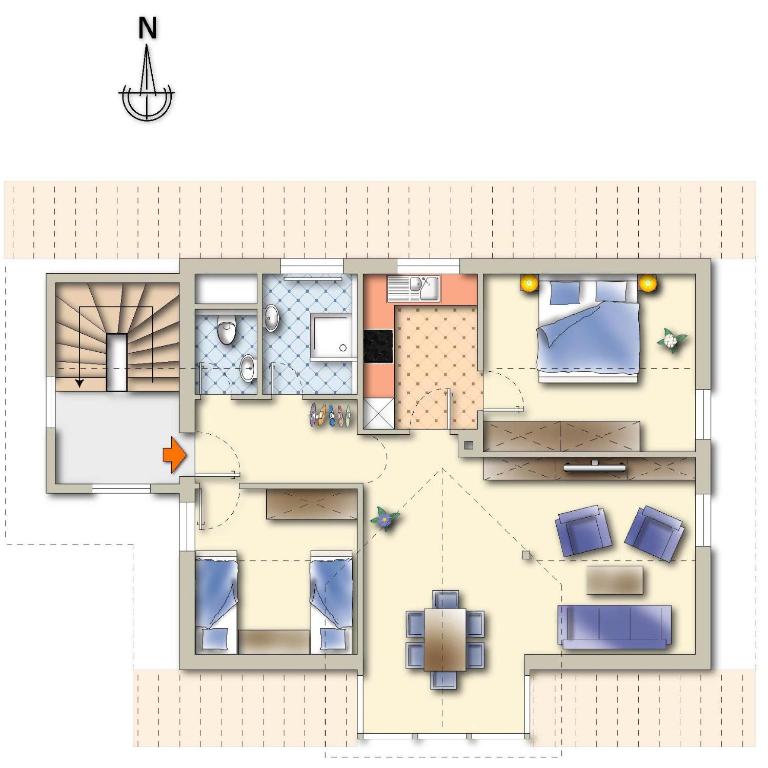 Allgäu Oase - Apartment mit 2 Schlafzimmern und Dusche - 3