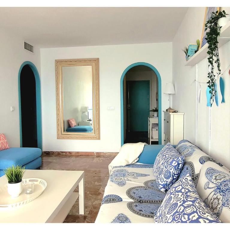 Balcón sobre el Mar terraza vistas 1 línea playa - Two-Bedroom Apartment - 19