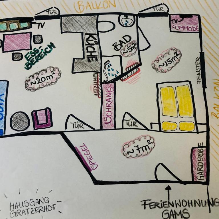 Ferienwohnung Gams - Apartment mit 2 Schlafzimmern - 14