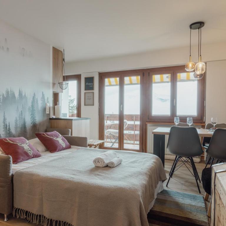 Studio rénové avec vue imprenable sur les Alpes - Studio - 14