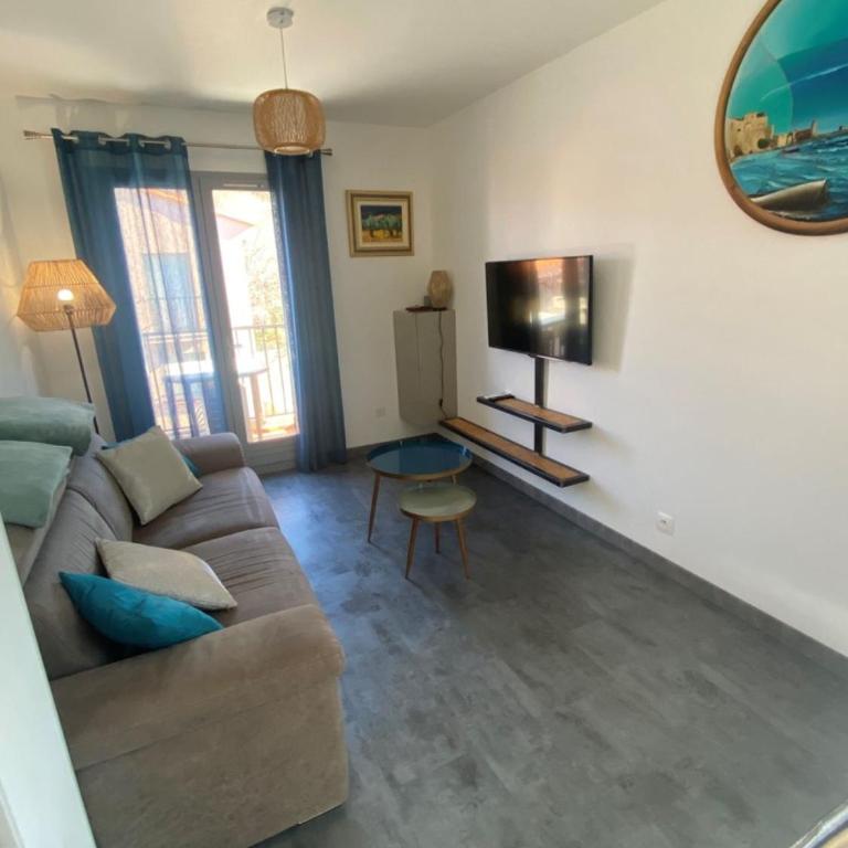 F2 à Collioure avec piscine et tennis - Appartement avec Balcon - 25