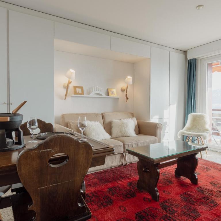 Logement avec vue spectaculaire sur les montagnes - Apartment mit 1 Schlafzimmer - 5