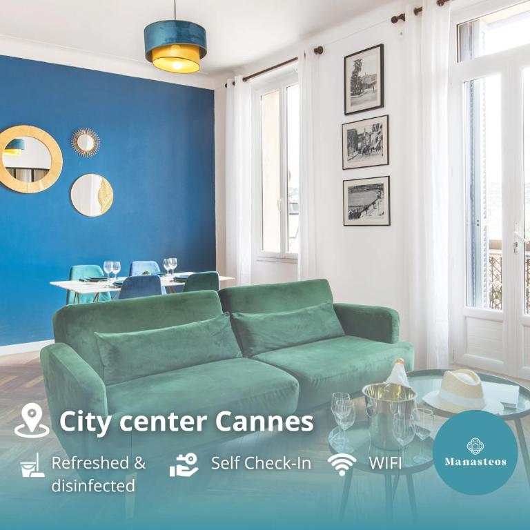 5mn Palais des festivals - Vue sur le Port - BS - Apartment mit 2 Schlafzimmern - 1