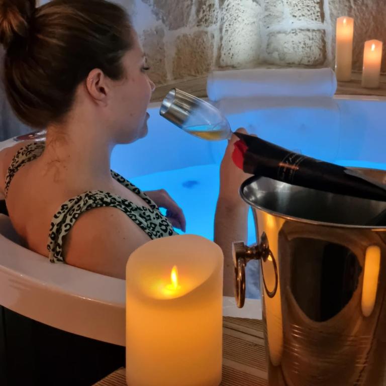 Les Spas de la mer, Suite & Spa, Love room, Plein Cœur du Grau - Apartment mit 1 Schlafzimmer - 20