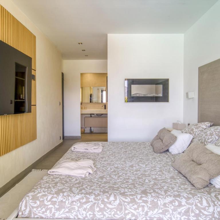 SUITE 20m2 DANS VILLA PISCINE JACUZZI - Chambre Double - Vue sur Piscine - 4