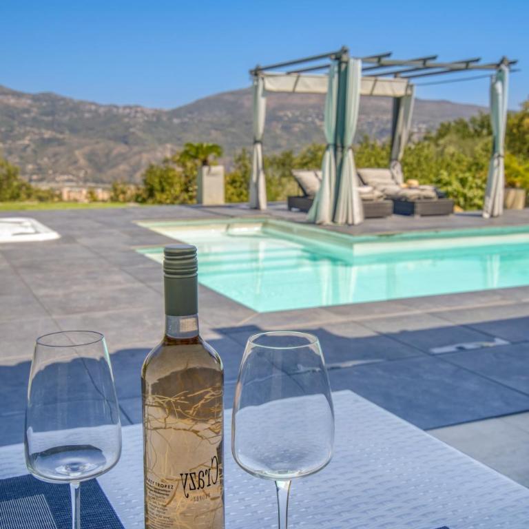 SUITE 20m2 DANS VILLA PISCINE JACUZZI - Chambre Double - Vue sur Piscine - 25