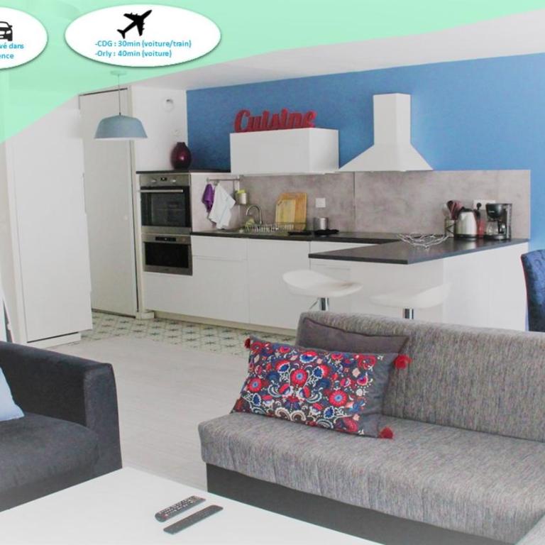 Logement familial tout équipé (1 station de Paris) - Apartamento de 2 dormitorios - 1