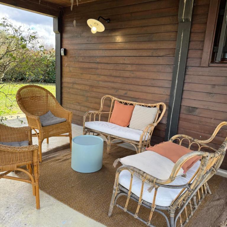 Le Lodge de l'océan - Maison familiale en bois neuve - Piscine chauffée - Maison 3 Chambres - 52