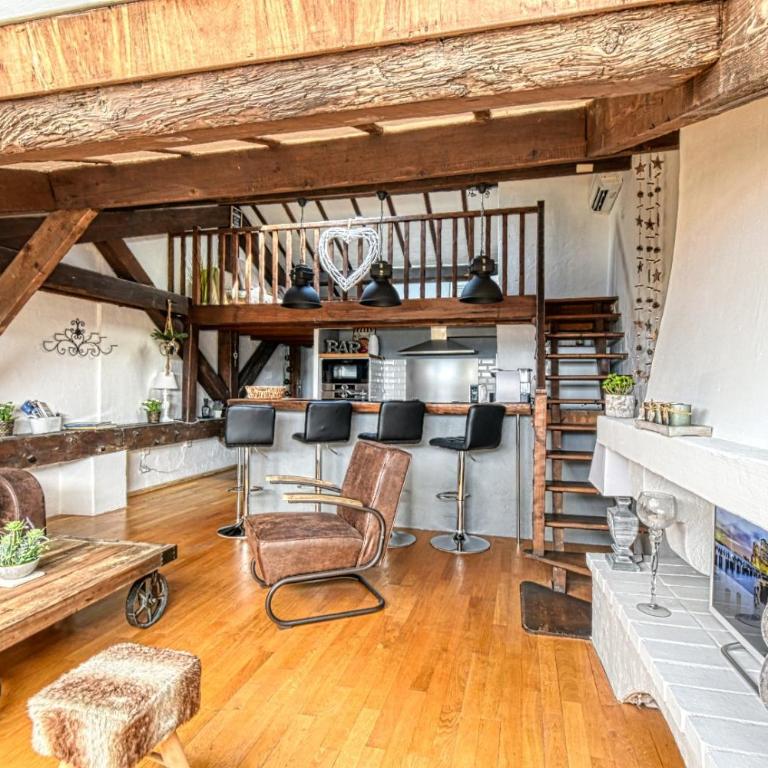 LE BOISE merveilleux duplex rustique, excellent emplacement à quelques pas du Palais - Appartement 3 Chambres Deluxe - 9