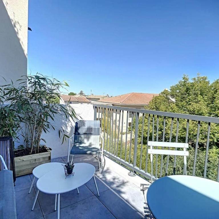 Studio Villa Serena piscine centre ville - Appartement 1 Chambre - 22