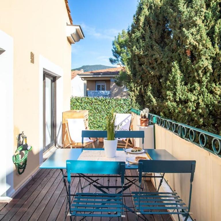 #11 Staywizus - Alex suite terrace parking AC 2 BDR 5mins to sea - Appartement 2 Chambres - 40