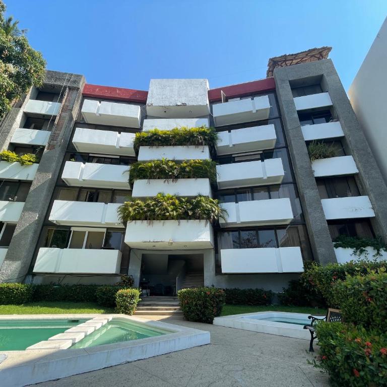 Costera, depa hasta 9 personas con vista al mar, alberca, terraza y aire acondicionado - Apartamento de 3 dormitorios - 18