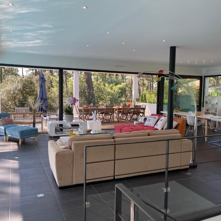 Villa CALIFORNIA Piscine chauffée 14x4m Moulleau Abatilles 10 pers - Villa avec Piscine Privée - 9