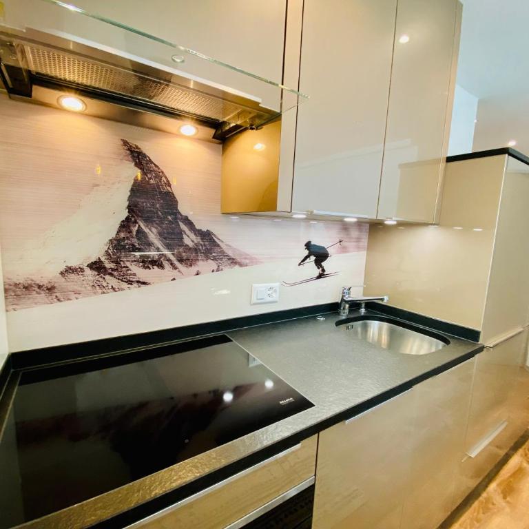 Cosy Modern Apartment with balcony and Matterhorn View - Apartment mit 1 Schlafzimmer - 5