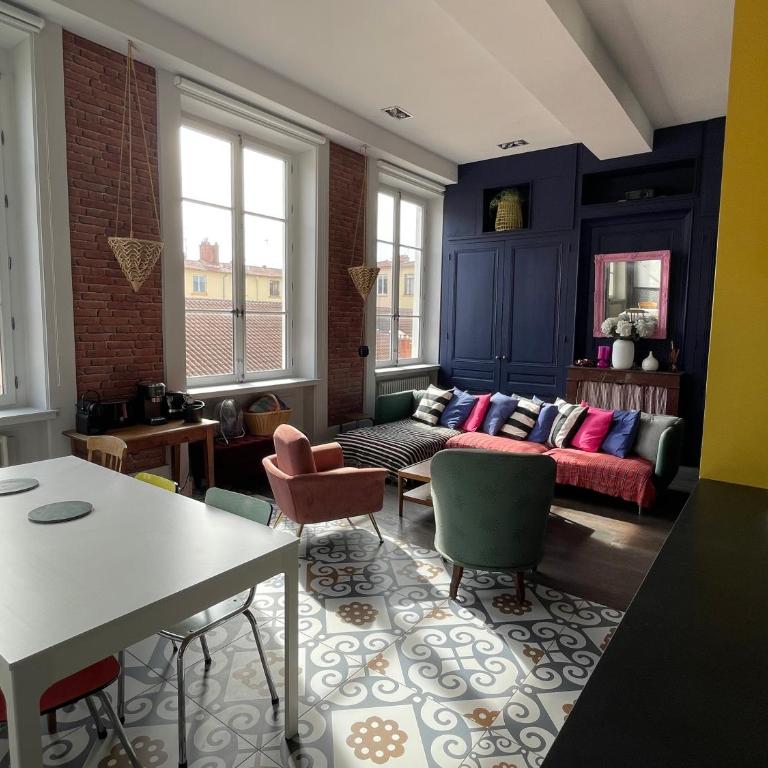 LYON4 cocooning centre Croix Rousse 86m2-4P - Appartement 2 Chambres - 12