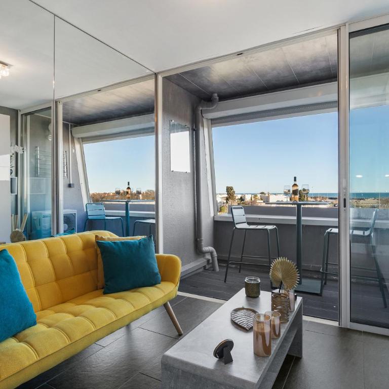 Le Mirror - Vue Mer - Port Nature - Parking - Village Naturiste - Appartamento con 1 Camera da Letto - 3