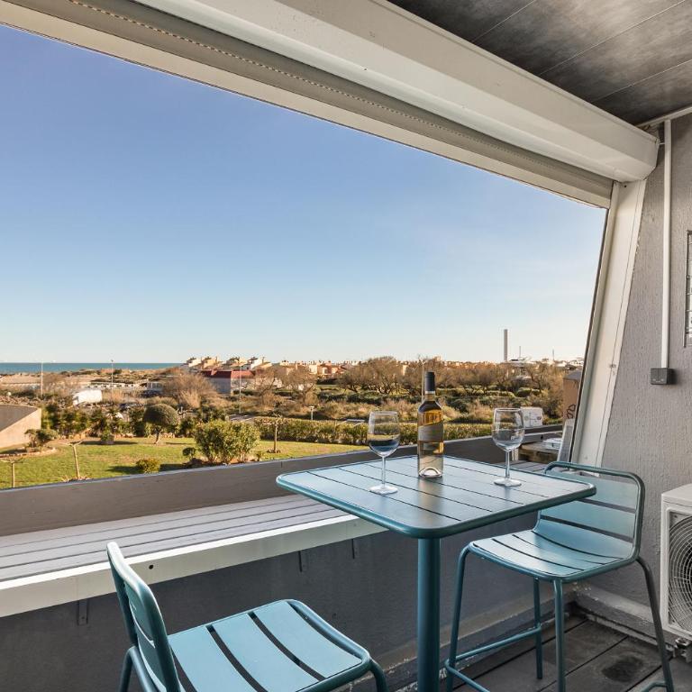 Le Mirror - Vue Mer - Port Nature - Parking - Village Naturiste - Appartamento con 1 Camera da Letto - 14