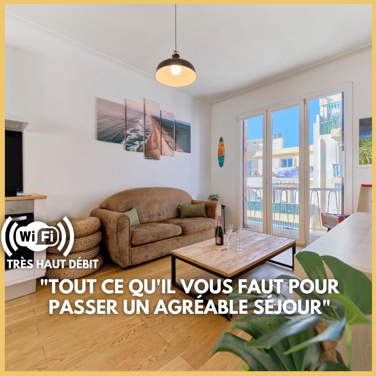 CENTRE VILLE-GRAND APPARTEMENT DE 50 M2 - COSY AVEC TERRASSE -Wifi - Appartement 1 Chambre - 1
