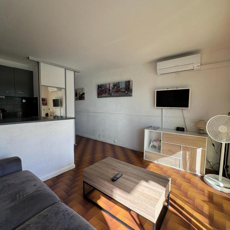 Beau studio climatisé face à la mer - One-Bedroom Apartment - 8