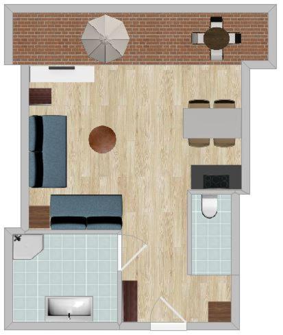 Feriendorf am Maltschacher See - Apartment mit 1 Schlafzimmer - 2