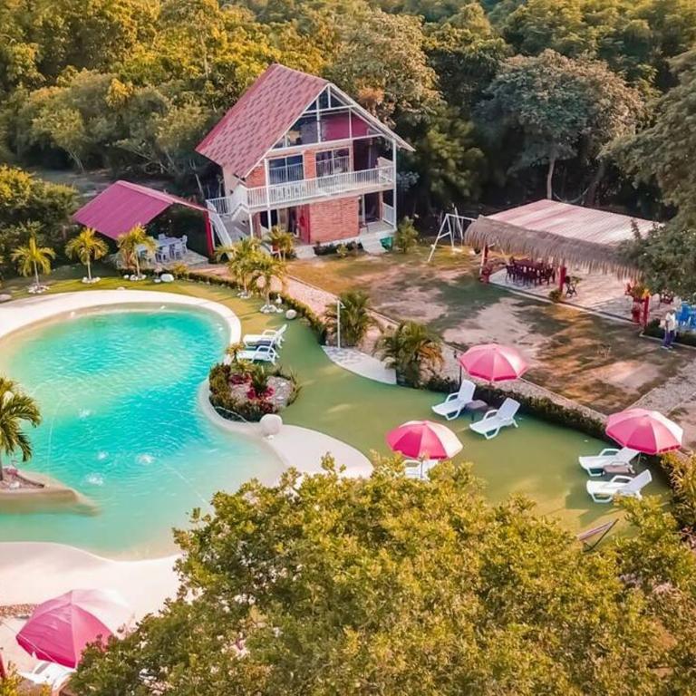 COVEÑITAS Cabaña PALMAS, amplia y tranquila con Piscina tipo PLAYA, Máximo 32 Personas - Apartamento de 2 dormitorios - 1