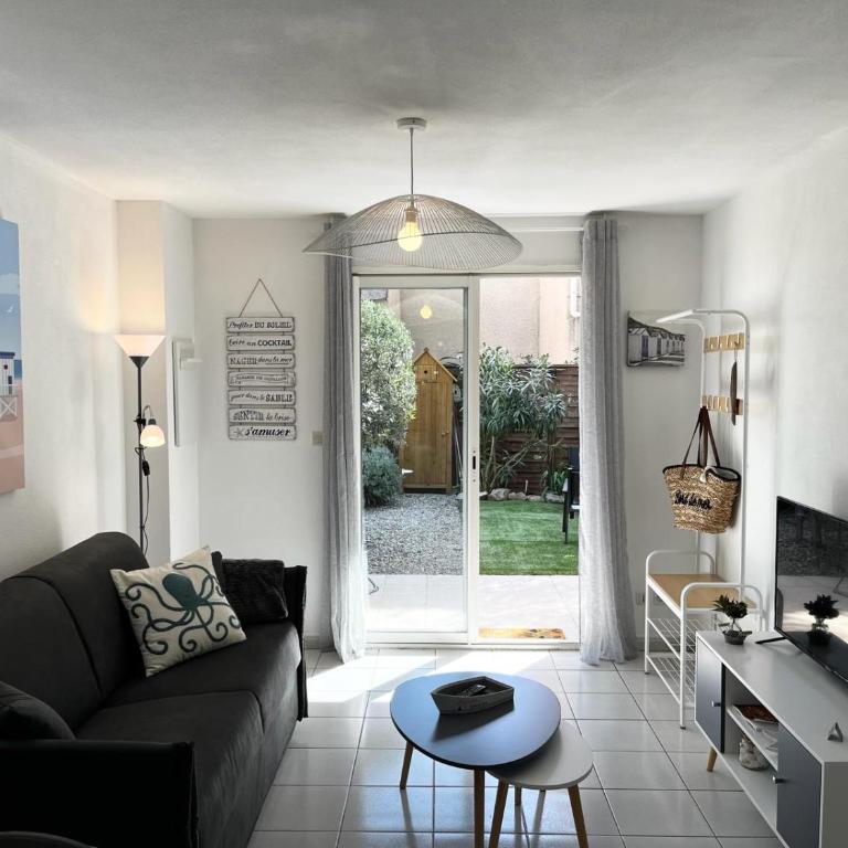 Appartement 4 étoiles, avec jardin clôturé et piscine dans la résidence - Narbonne Plage - linge inclus - Apartment - 9