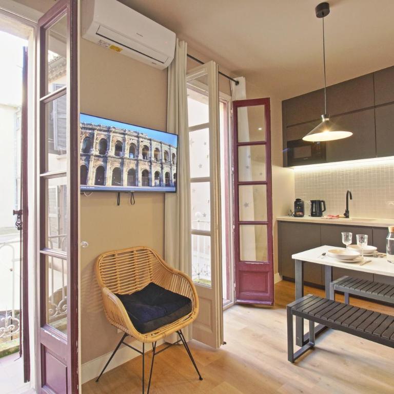 060 - Le Littre - Appartement 1 chambre, Central, Proche Maison carrée, Clim, 4personnes - Appartement 1 Chambre - 12