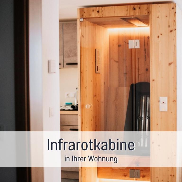 Ferienwohnungen Scholl - private Sauna oder Infrarotkabine - Apartment mit 1 Schlafzimmer, Balkon und Bergblick - 4