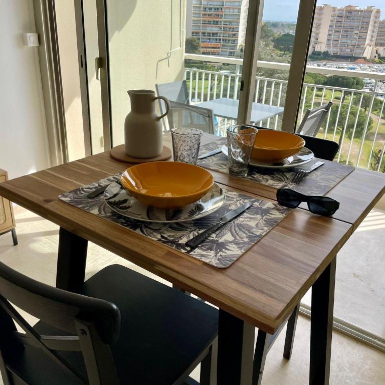 Studio avec vue sur Marina et Mer - 2 adultes et 1 enfant maximum - Appartement 1 Chambre - 6