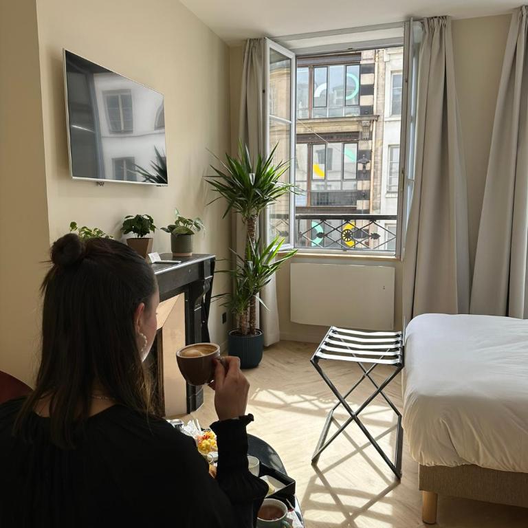 Les Chambres du Faubourg - Chambre Double avec Salle de Bains Privative - 14