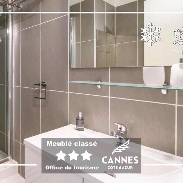 Azur Évasion Meublé Classé 3 etoiles Croisette Festival Residence Grand Hôtel - Apartamento de 1 dormitorio - 7