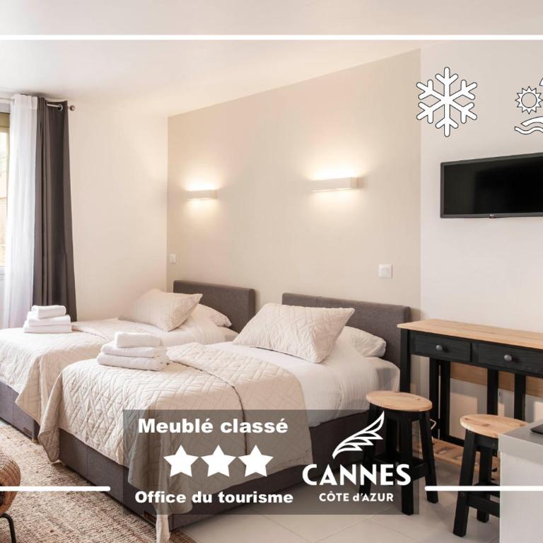 Azur Évasion Meublé Classé 3 etoiles Croisette Festival Residence Grand Hôtel - Apartamento de 1 dormitorio - 4