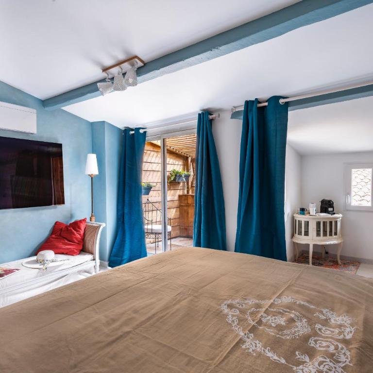 Aux Heures Bleues - Chambre Double Deluxe avec Baignoire - 2