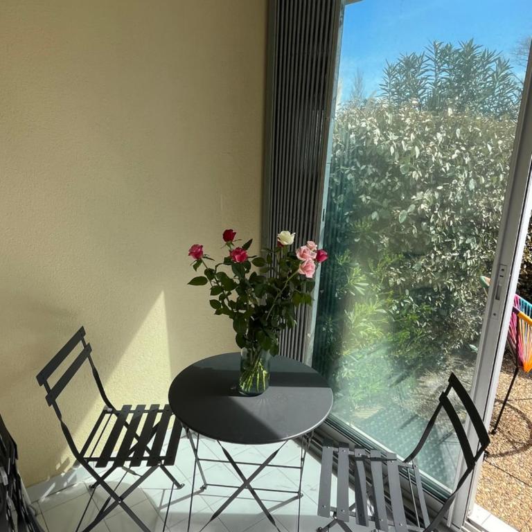 T2 - Les pieds dans le sables en toutes saisons 5 couchages - climatisation - parking privée - piscine - situation optimum et rare - Amoureva - Plage Richelieu- Cap d'Agde - One-Bedroom Apartment - 11