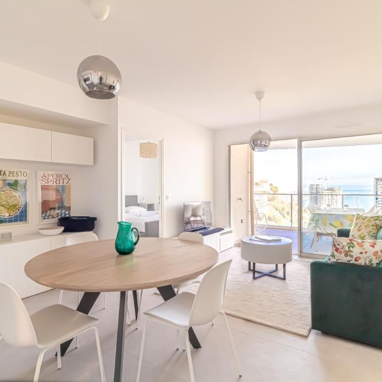 Superb new 2-room apartment -parking border Monaco - Chambre Simple avec Salle de Bains Privative - 9
