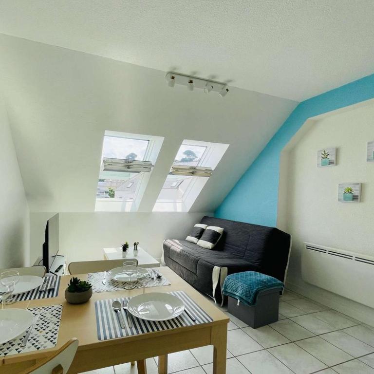 Appartement 3 étoiles à Perros-Guirec, plage de Trestraou, 2-4 pers, parking inclus, proche Thalasso - FR-1-542-44 - Apartment (4 Erwachsene) - 15