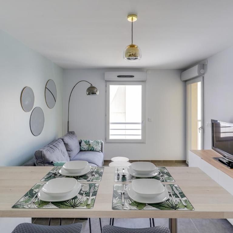 Le galet, appartement de standing, hyper centre, parking privé, à 100 m de la mer - Appartement 1 Chambre - 16