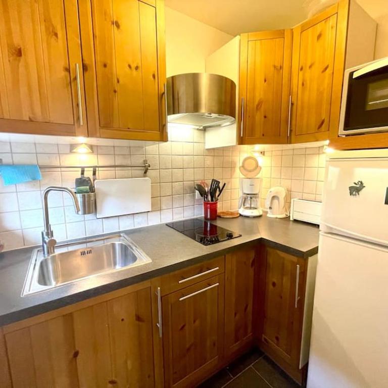 Rez de Jardin, Les Gets, Rénové et Calme - Apartamento de 1 dormitorio - 4