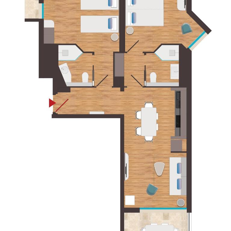 Residence de Tourisme Ajaccio Amirauté - Appartement 2 Chambres avec 2 Salles de Bains - 1