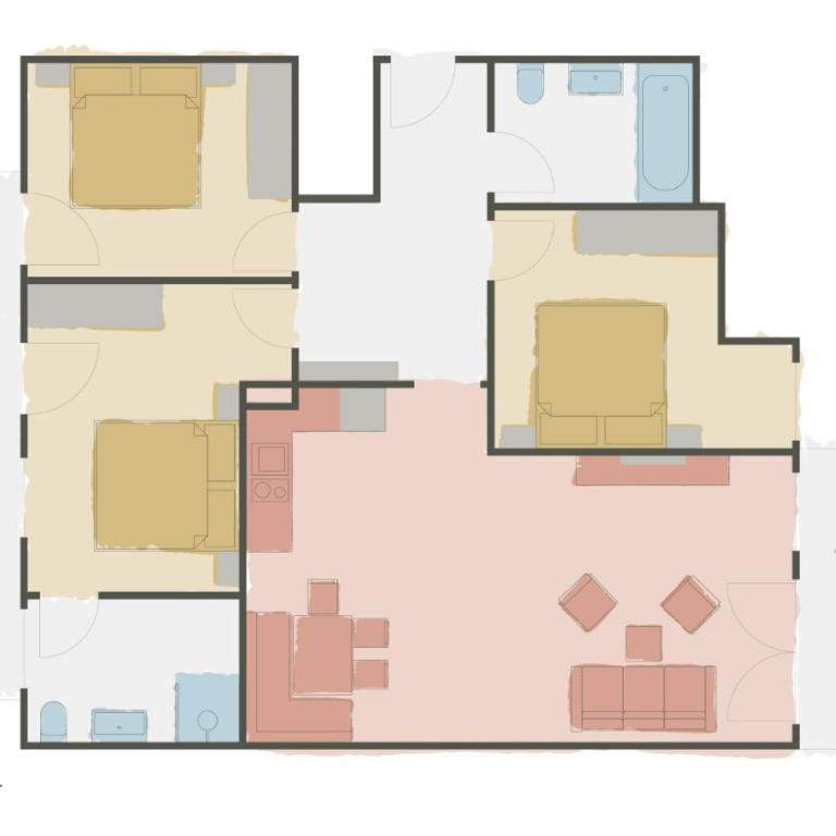 Residence Saalbach - Apartamento Estándar de 3 dormitorios - 5