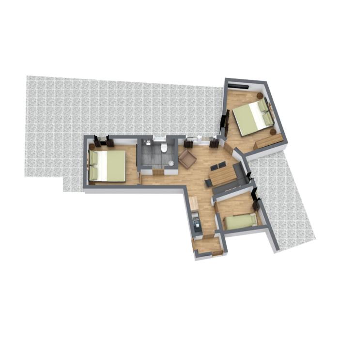 Aparthotel Herzblick GmbH - Apartment mit 2 Schlafzimmern - 2