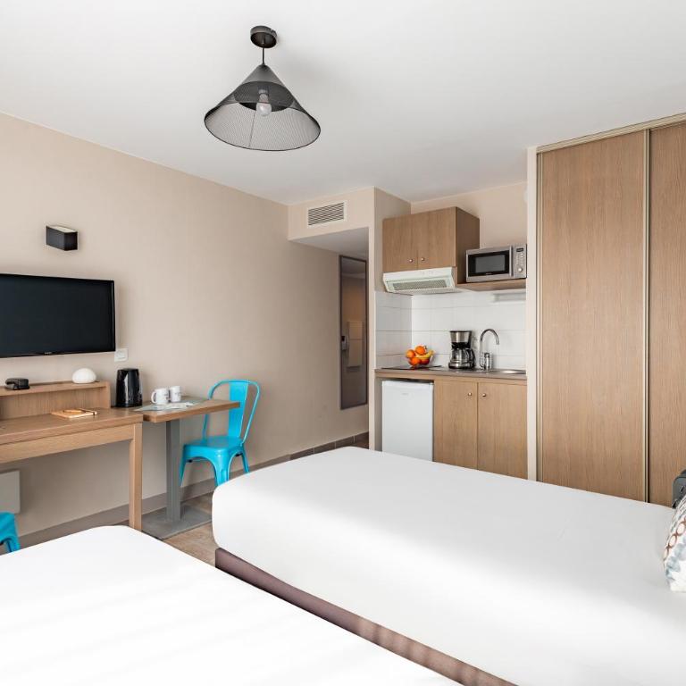 Appart'City Classic Marseille Euromed - Studio Lits Jumeaux - 2