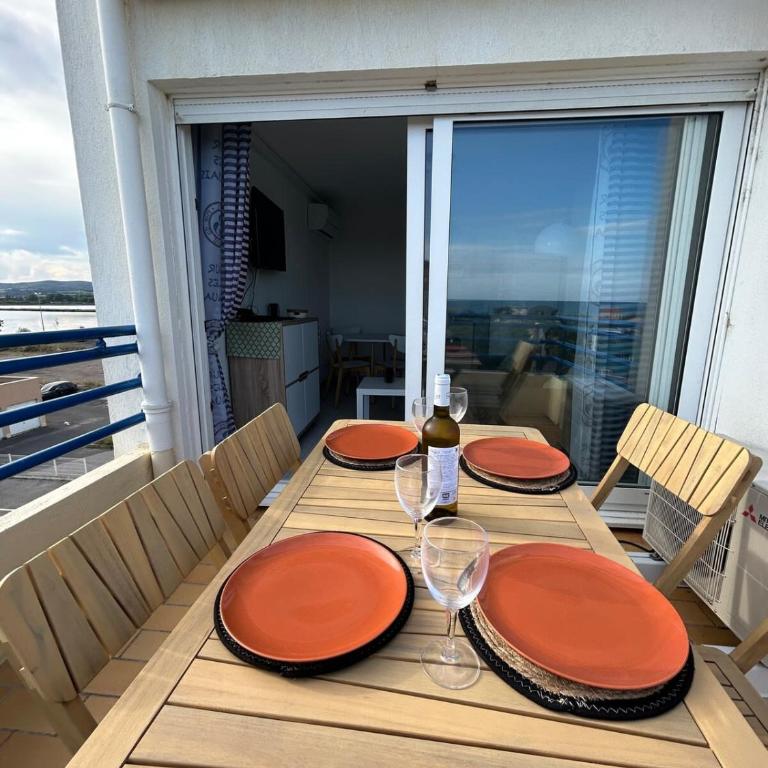 Terrasse panoramique à 180 vue mer et étang - Appartement - 8