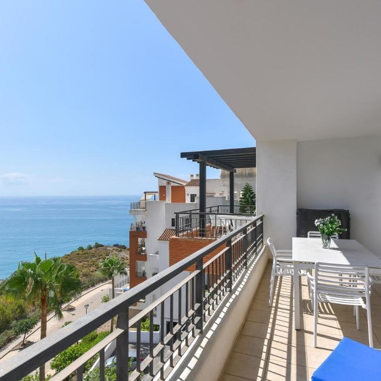 Olée Nerja Holiday Rentals by Fuerte Group - Apartment mit 2 Schlafzimmern und seitlichem Meerblick - 7