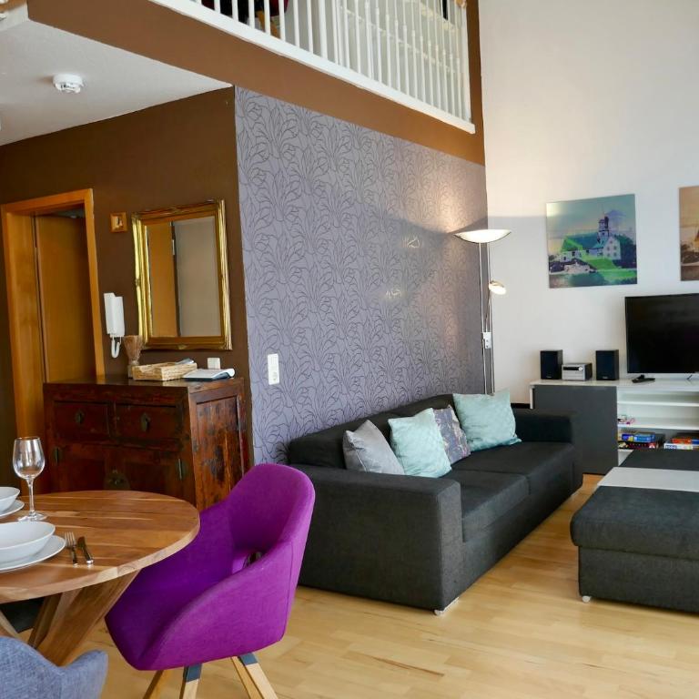 Ferienwohnung am Hopfengarten - helle 2 Zimmer Maisonette mit großem Balkon - Appartamento con Balcone - 2